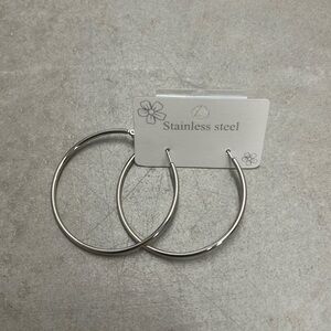 Stainless steel Big Hoop Earrings